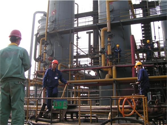 韓泰清總工親自指導博匯集體循環水施工現場