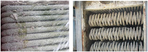 蒸發冷鍍鋅管結垢圖片