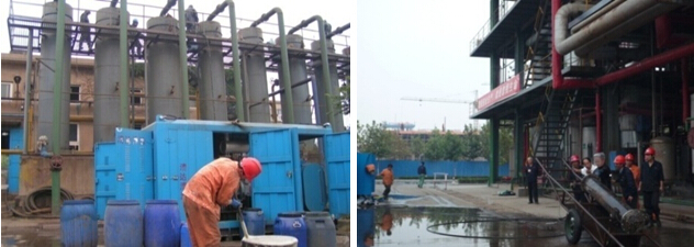 高壓水射流清洗施工現場 高壓水射流清洗施工現場